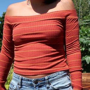 Off the shoulder shirt